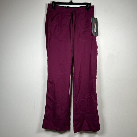 NWT Grey’s Anatomy Barco Uniforms Active Scrub Pants Women's Size XS Red Wine - Picture 1 of 8